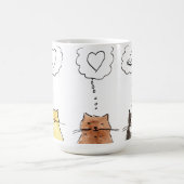 猫は愛してるネズミ コーヒーマグカップ (中央)