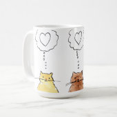 猫は愛してるネズミ コーヒーマグカップ (正面左)