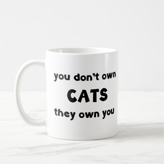 猫は所有しない コーヒーマグカップ (左)