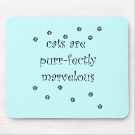 猫は手の跡が見事だ マウスパッド