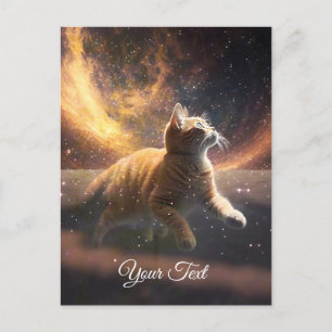 猫は星遊が付いている。 ポストカード