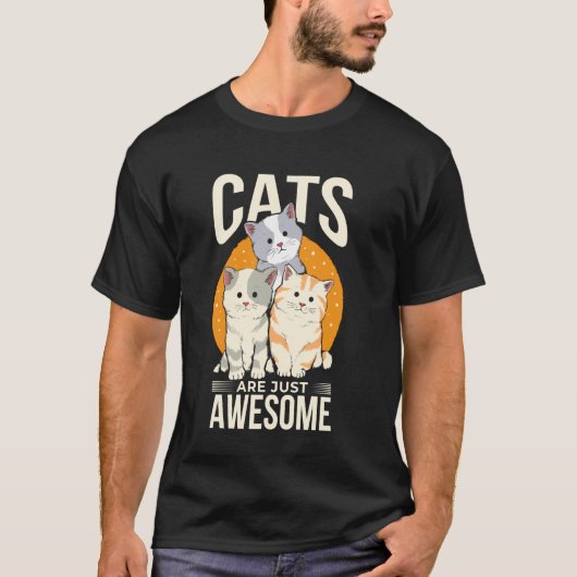 猫は最高にかわいい Tシャツ (正面)