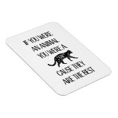 猫は最高の..かわいいプレゼント猫好き マグネット (右側)