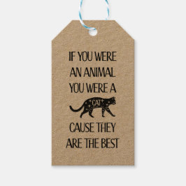 猫は最高の..完璧なラベル猫好き ギフトタグ