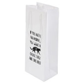 猫は最高の..猫好き用ギフトバッグ ワインギフトバッグ (正面アングル)