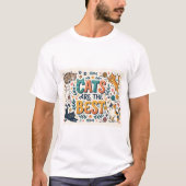 猫は最高 Tシャツ (正面)