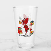 猫は本が大好き タンブラーグラス (裏面)