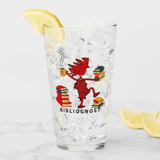 猫は本が大好き タンブラーグラス (アイス正面)