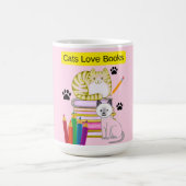 猫は本が好き コーヒーマグカップ (中央)