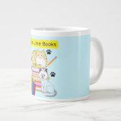 猫は本が好き ジャンボコーヒーマグカップ (正面右)