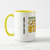 猫は杖を持カスタムつ マグカップ (左)