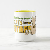 猫は杖を持カスタムつ マグカップ (中央)