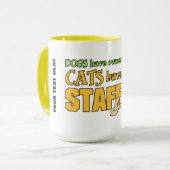 猫は杖を持カスタムつ マグカップ (正面左)