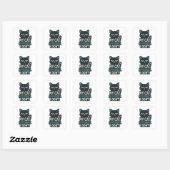 猫は気に入ったみたい、僕はダメだけど – 笑える猫の名言 スクエアシール (シート)