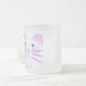 猫は独りぼっちだ フロストグラスマグカップ (正面左)