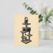 猫は猫の木が好き ポストカード (スタンド正面)