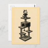 猫は猫の木が好き ポストカード (正面/裏面)