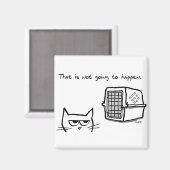 猫は獣医に行かないだろう マグネット (正面/裏面)