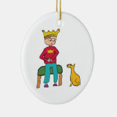 猫は王様を見るかもしれない セラミックオーナメント (右)