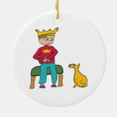 猫は王様を見るかもしれない セラミックオーナメント (裏面)