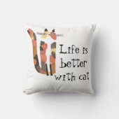 猫は生きがいが好い クッション (正面)