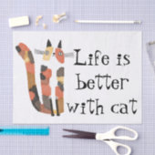 猫は生きがいが好い 薄葉紙 (クラフト)