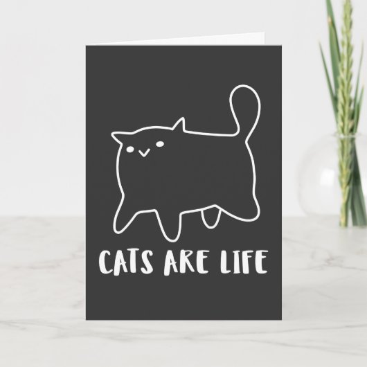 猫は生きとし ノートカード (正面)