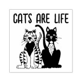 猫は生き猫のスタンプ ラバースタンプ (インプリント)