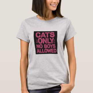 猫は男の子だけTシャツ Tシャツ