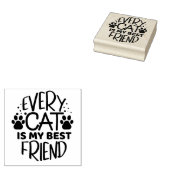 猫は皆僕の友最高のだ ラバースタンプ (押印)