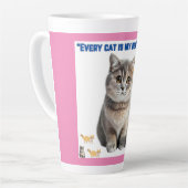 猫は皆僕の最高の友だ カフェラテマグ (左アングル)