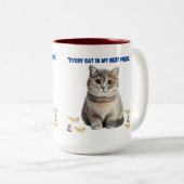 猫は皆僕の最高の友だ ツートーンマグカップ (正面右)