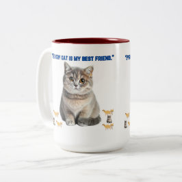 猫は皆僕の最高の友だ ツートーンマグカップ