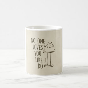 猫は私が陶磁器のマグをするように愛します コーヒーマグカップ