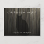 猫は私たちの気持がわかる ポストカード (正面)