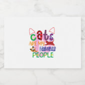 猫は私のお気に入りの人たち_2 スパークリングワインラベル (シングルラベル)