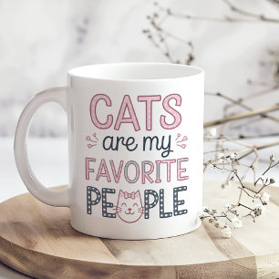 「猫は私のお気に入りの人だおもしろい」 コーヒーマグカップ