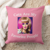 猫は私のお気に入りの人 クッション (ブランケット)
