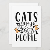 猫は私のお気に入りの人 サンキューカード (正面/裏面)