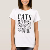 猫は私のお気に入りの人 Tシャツ (正面)