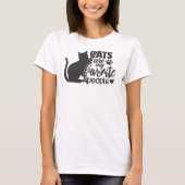 猫は私のお気に入りの人 Tシャツ (正面)