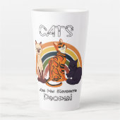 猫は私のお気に入りの民だ！ カフェラテマグ (正面)