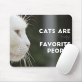 猫は私のお気に入りの民 マウスパッド (マウス)