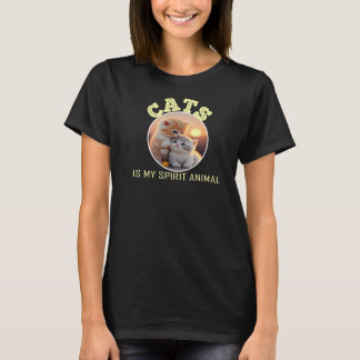 猫は私のスピリットアニマル Tシャツ