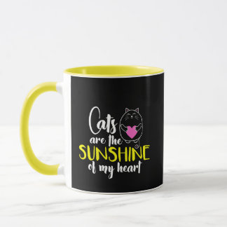 猫は私のハートマグの太陽 マグカップ