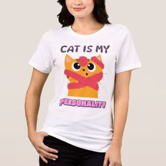 猫は私の個性 猫好き トライブレンドTシャツ