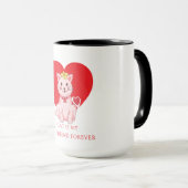 猫は私の友最高の人永遠にかわいい マグカップ (正面右)