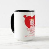 猫は私の友最高の人永遠にかわいい マグカップ (正面左)