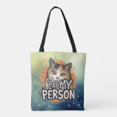 猫は私の大切な人 猫好きの引用 トートバッグ (裏面)