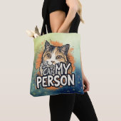 猫は私の大切な人 猫好きの引用 トートバッグ (クローズアップ)